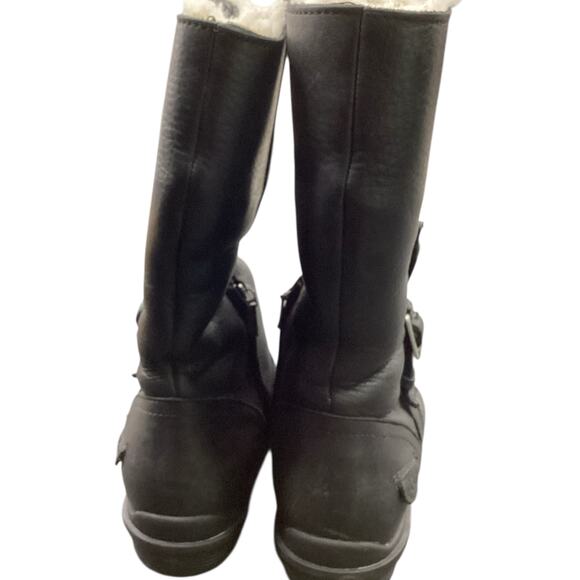 UGG Boots Women’s Size 10 Leather And Sheepskin Mid Calf Sheepskin Sole Inserts - Picture 8 of 9